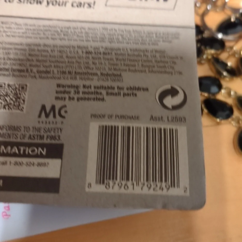 Mattel Hot Wheels Blue Black Sports Car